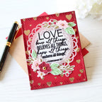 Papertrey Ink Reflections December Dies pti-0893 hearts