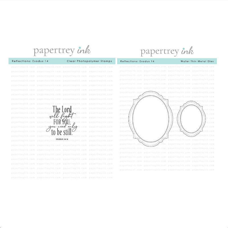 Papertrey Ink Reflections Exodus 14 Clear Stamp and Die Set