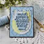 Papertrey Ink  Reflections Hebrews 11 Dies pti-1060 blue flowers