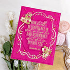 Papertrey Ink  Reflections Hebrews 11 Dies pti-1060 bright pink
