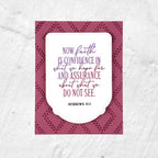 Papertrey Ink  Reflections Hebrews 11 Dies pti-1060 polka dot diamonds