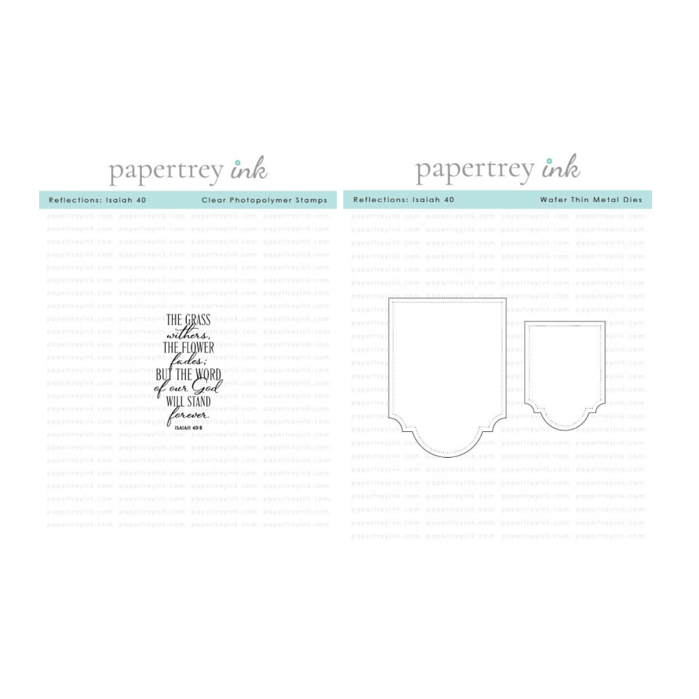 Papertrey Ink Reflections Isaiah 40 Clear Stamp and Die Set