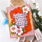 Papertrey Ink Reflections John 14 Dies pti-1134 white flowers card