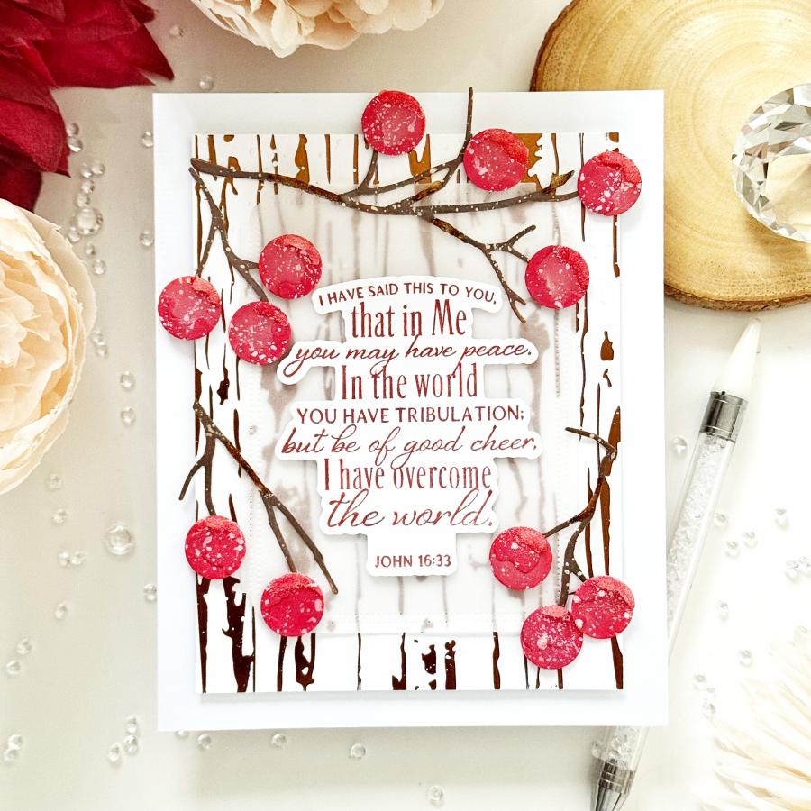 Papertrey Ink Reflections John 16 Clear Stamps 1675 berries