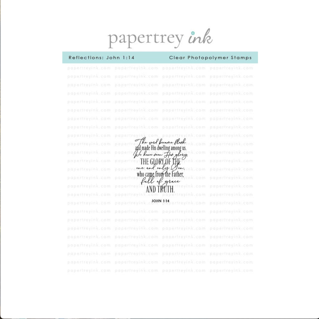 Papertrey Ink Reflections: John 1:14 Clear Stamp and Die Set product image 1
