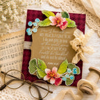 Papertrey Ink Reflections John 1:4 Clear Stamp 1728 blue berries flowers card