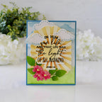 Papertrey Ink Reflections John 1:4 Dies pti-1111 sunrays clouds card