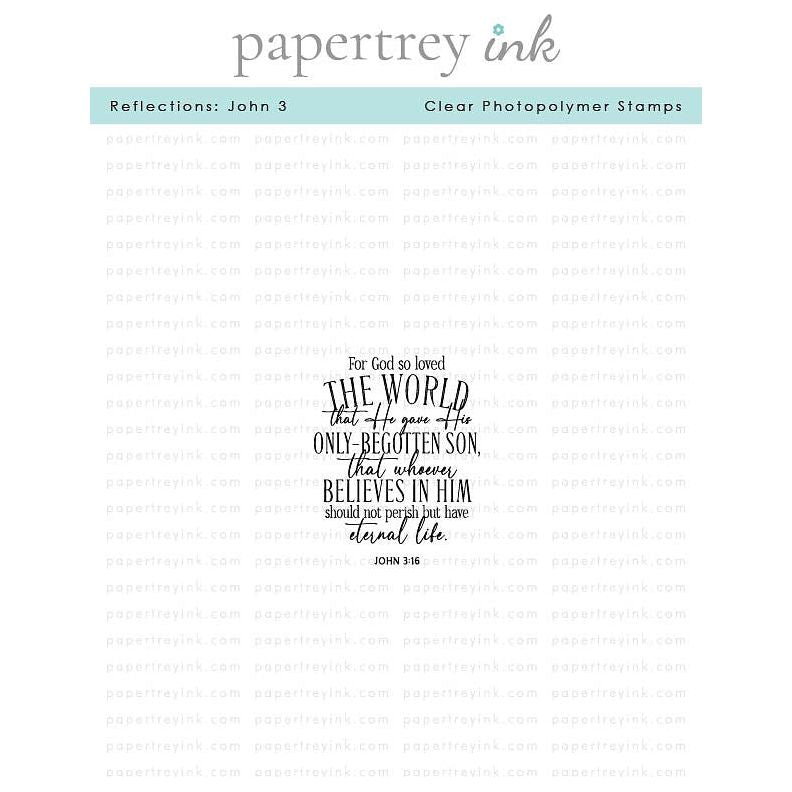 Papertrey Ink Reflections John 3 Clear Stamp 1631