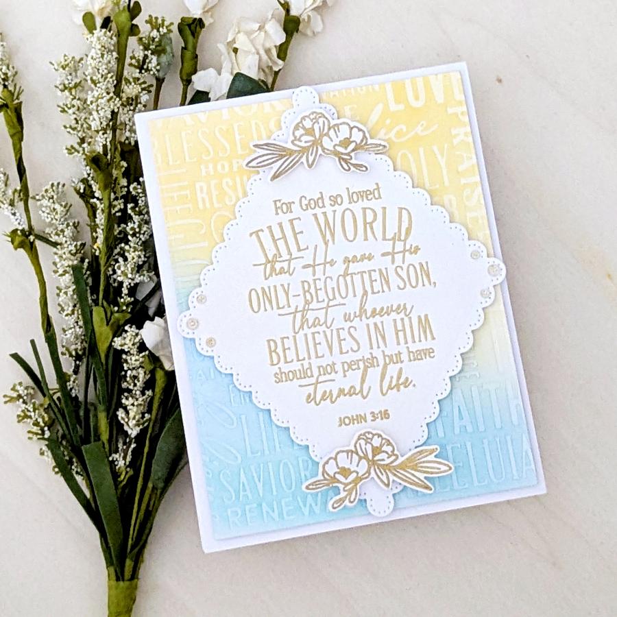 Papertrey Ink Reflections John 3 Clear Stamp 1631 diamond