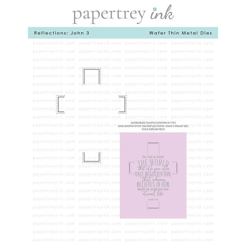 Papertrey Ink Reflections John 3 Die pti-0916