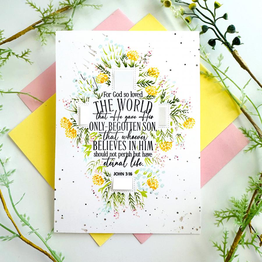 Papertrey Ink Reflections John 3 Die pti-0916 yellow