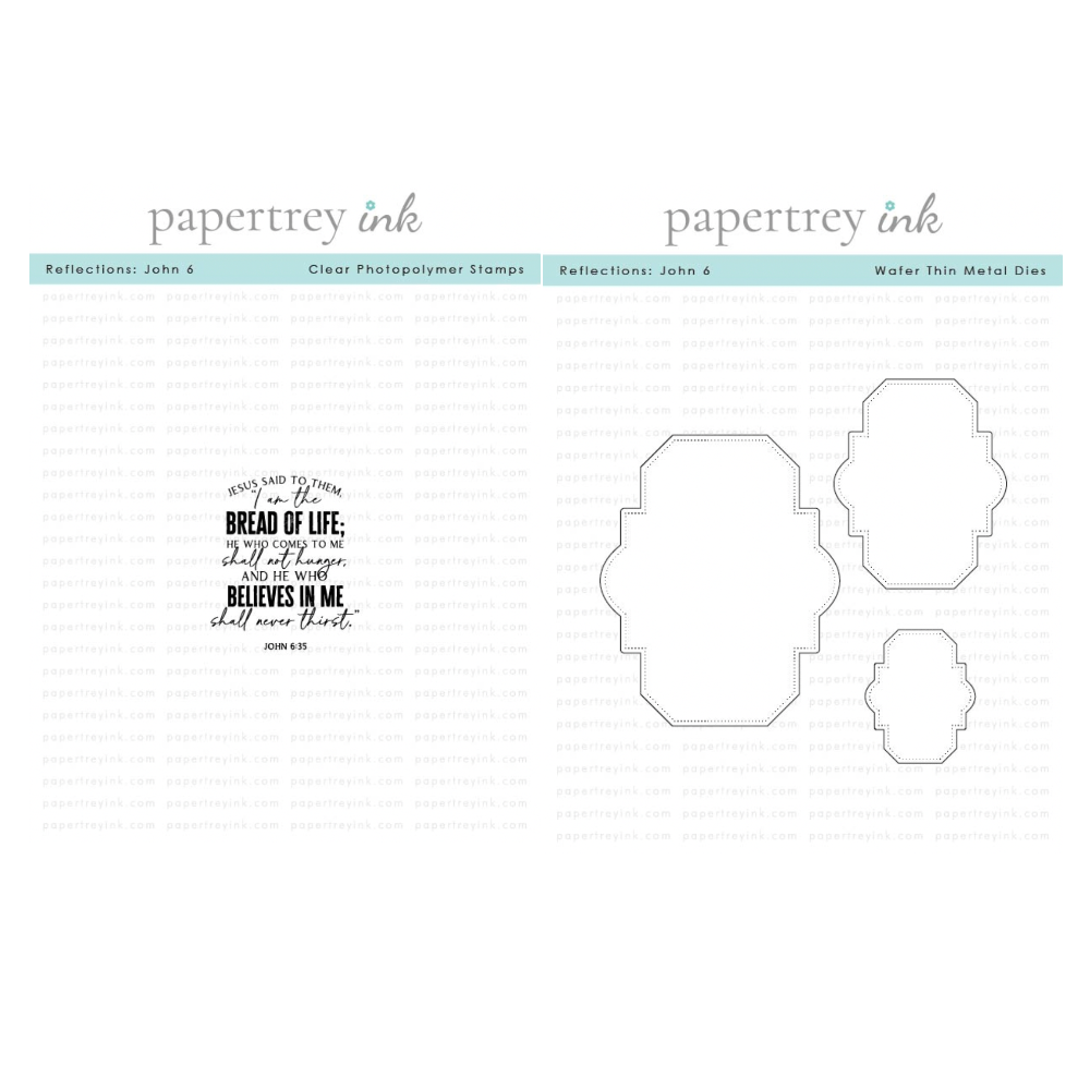 Papertrey Ink Reflections John 6 Clear Stamp and Die Set