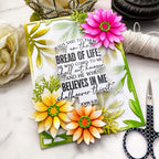 Papertrey Ink Reflections John 6 Clear Stamp and Die Set green