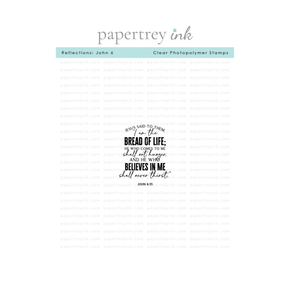Papertrey Ink Reflections John 6 Clear Stamp and Die Set image 1