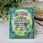 Papertrey Ink Reflections Joshua 1 Clear Stamp and Die Set green