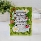 Papertrey Ink Reflections Matthew 6 Clear Stamp 1721 greenery background card