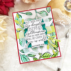 Papertrey Ink Reflections Matthew 6 Clear Stamp 1721 vellum cut out card
