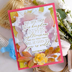 Papertrey Ink Reflections Matthew 6 Dies pti-1122 autumn greenery card