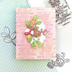 Papertrey Ink Reflections Numbers 6 Clear Stamp 1637 love