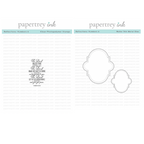 Papertrey Ink Reflections Numbers 6 Clear Stamp and Die Set