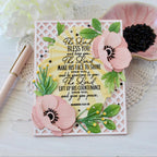 Papertrey Ink Reflections Numbers 6 Clear Stamp and Die Set bless you