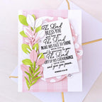 Papertrey Ink Reflections Numbers 6 Clear Stamp and Die Set pink