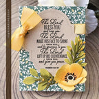 Papertrey Ink Reflections Numbers 6 Clear Stamp and Die Set yellow