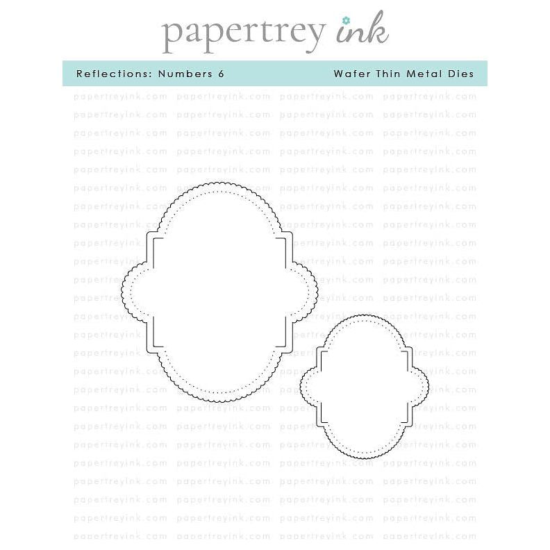 Papertrey Ink Reflections Numbers 6 Dies pti-0929