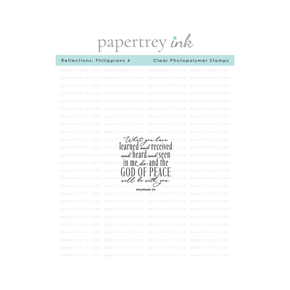 Papertrey Ink Reflections Philippians 4 Clear Stamp 1656