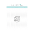 Papertrey Ink Reflections Philippians 4 Clear Stamp 1656