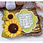 Papertrey Ink Reflections Philippians 4 Clear Stamp 1656 sunflower