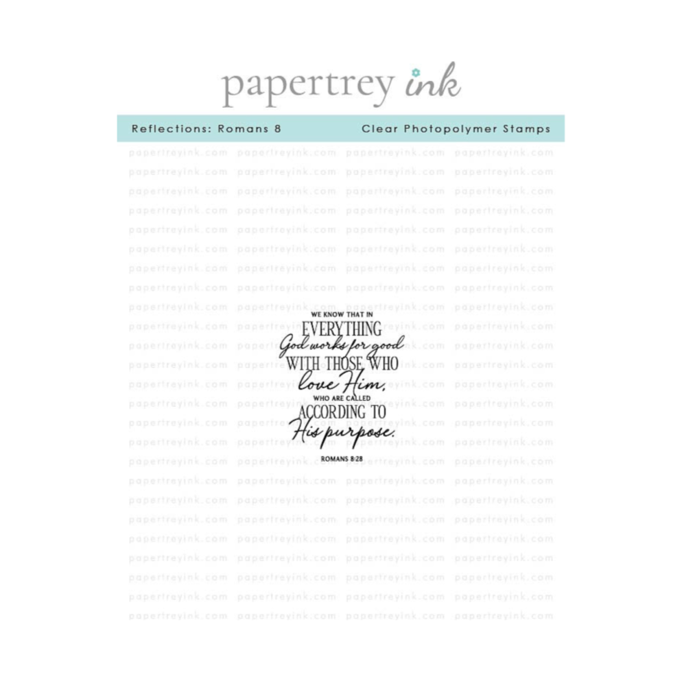 Papertrey Ink Reflections Romans 8 Clear Stamp 1651