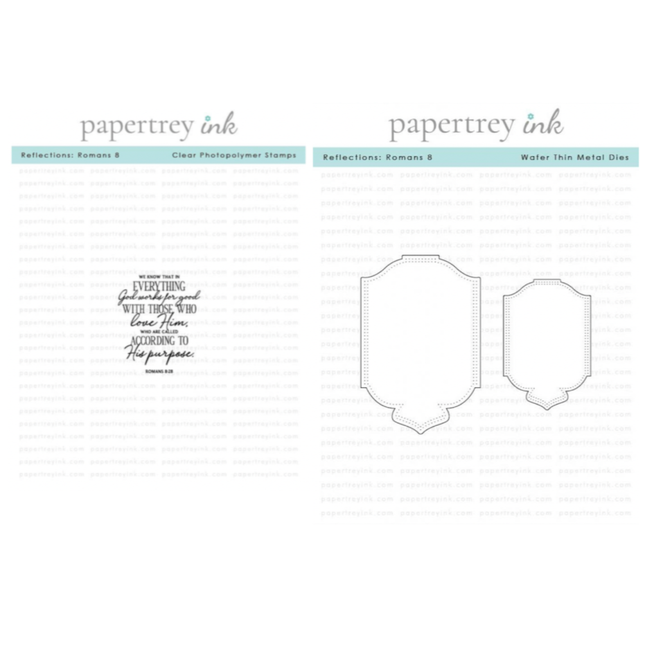 Papertrey Ink Reflections Romans 8 Clear Stamp and Die Set