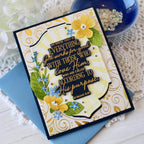 Papertrey Ink Reflections Romans 8 Clear Stamp and Die Set flowers