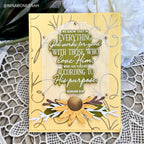 Papertrey Ink Reflections Romans 8 Outline Die pti-0961 flowers