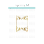 Papertrey Ink Regal Flourish Frame Hot Foil Plate ptif-0050
