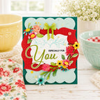 Papertrey Ink Rooted In Love Press Plate and Frame Die Set ptif-0053 especially for you card