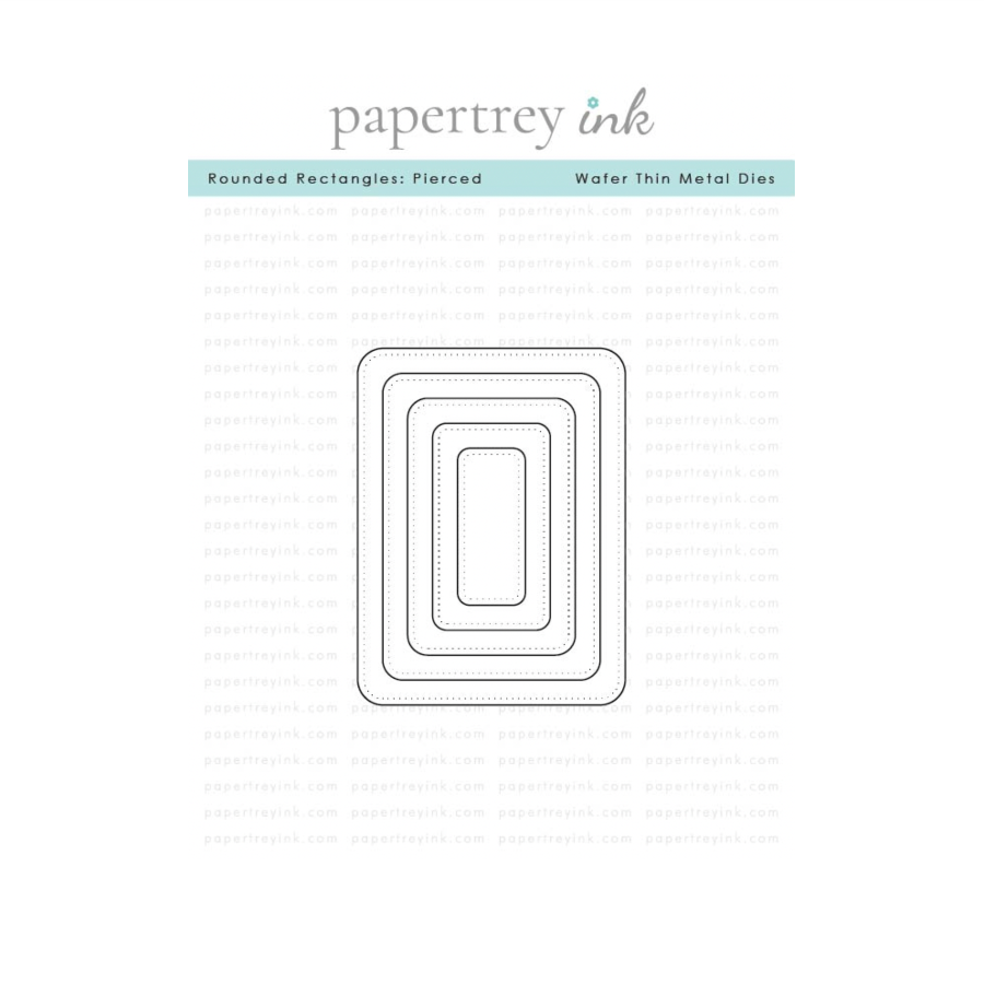 Papertrey Ink Rounded Rectangles Pierced Dies pti-1014
