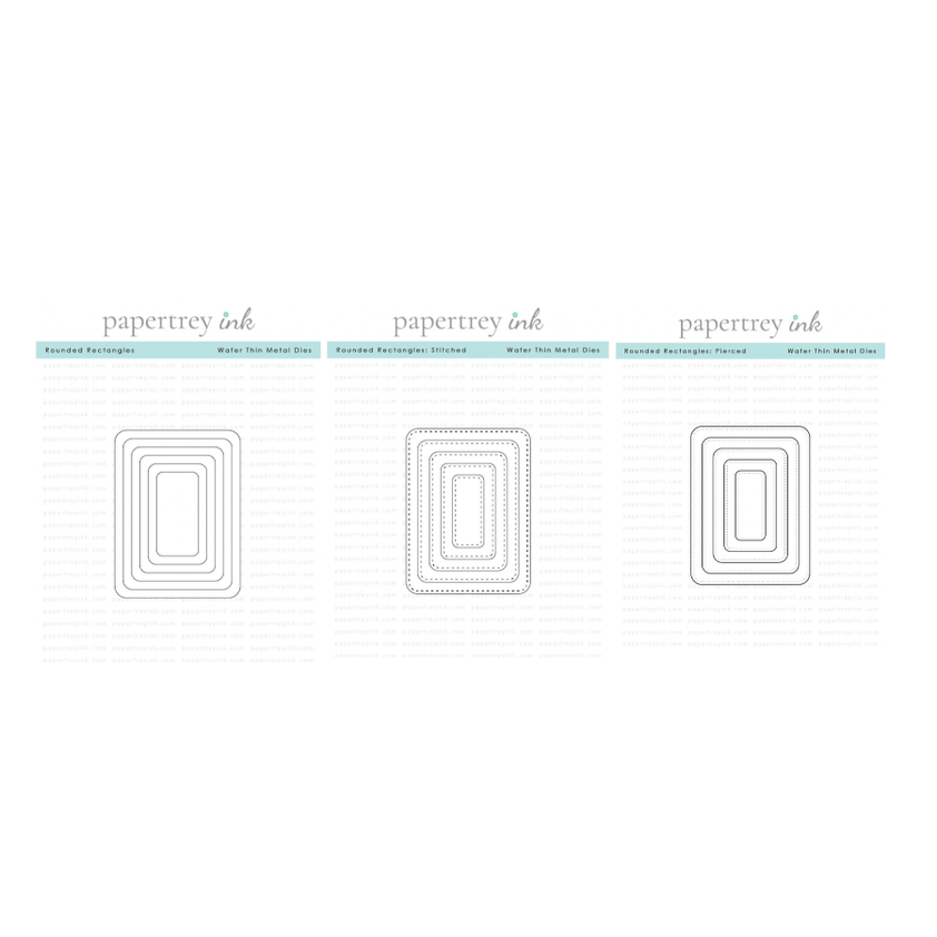 Nested Rounded Rectangles Papertrey Ink Rounded Rectangles, Rounded Rectangles Stitched and Roun ...