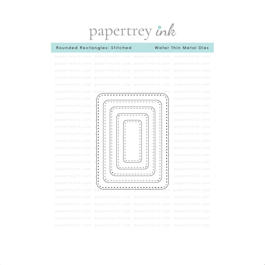 Papertrey Ink Rounded Rectangles Stitched Dies pti-1015