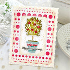 Papertrey Ink Rounded Rectangles Stitched Dies pti-1015 merry