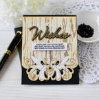 Papertrey Ink Rustic Wood Grain Hot Foil Plate ptif-0041 love