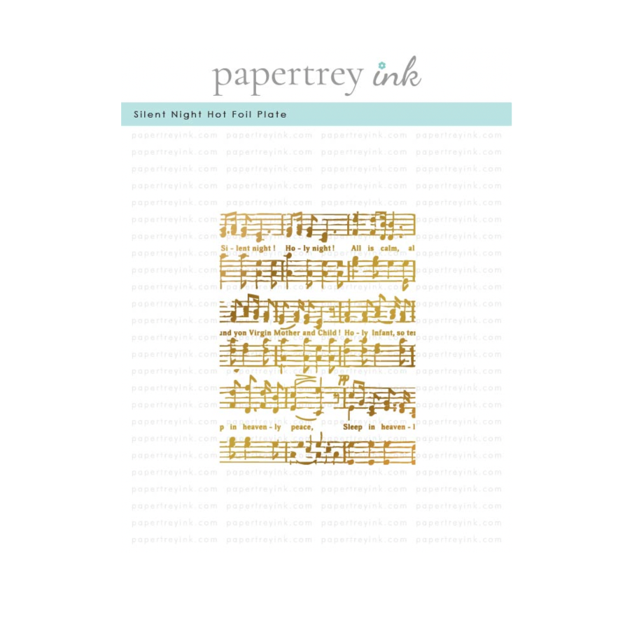 Papertrey Ink Silent Night Hot Foil Plate ptif-0046