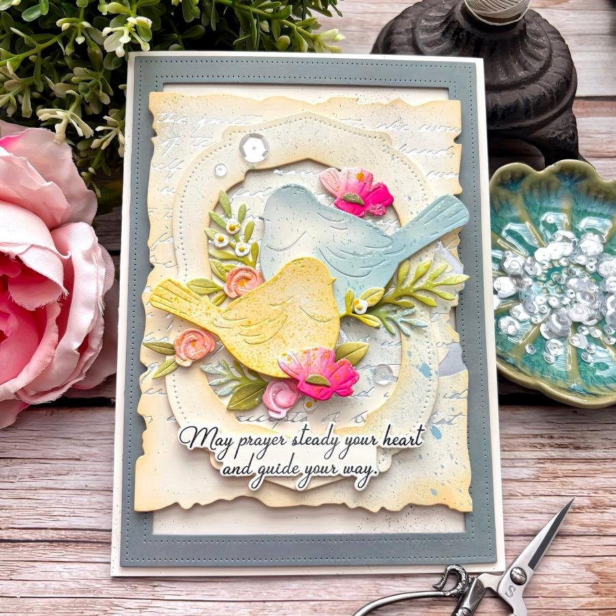 Papertrey Ink Simply Birds Dies pti-1074 blue bird
