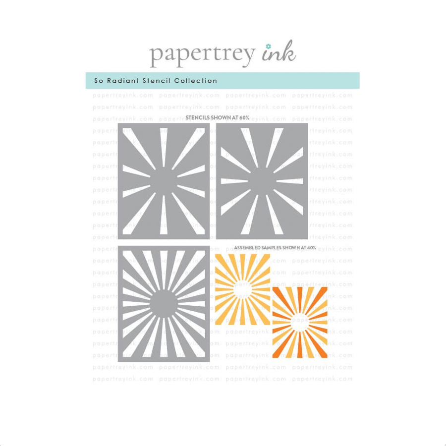 Papertrey Ink So Radiant Stencils- 0105