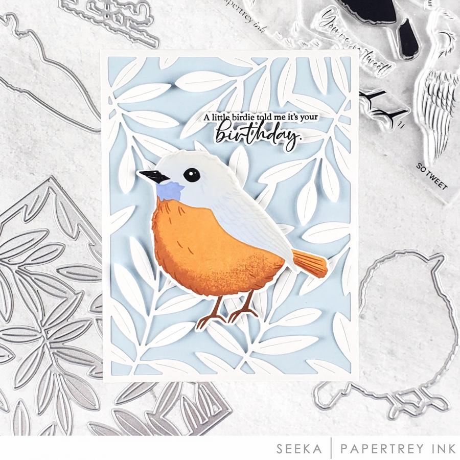 Papertrey Ink So Tweet Clear Stamps 1658 blue