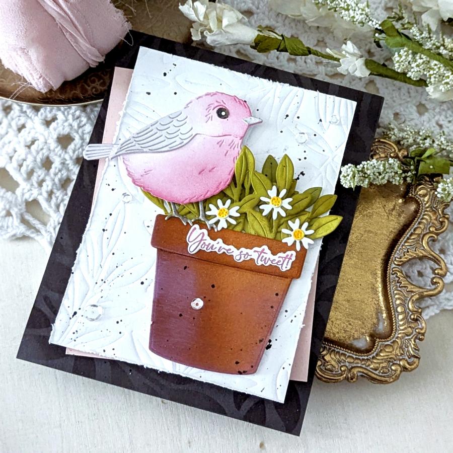 Papertrey Ink So Tweet Dies pti-0981 flowers