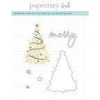 Papertrey Ink Sparkling Tree Hot Foil Plate with Coordinating Die ptif-0030