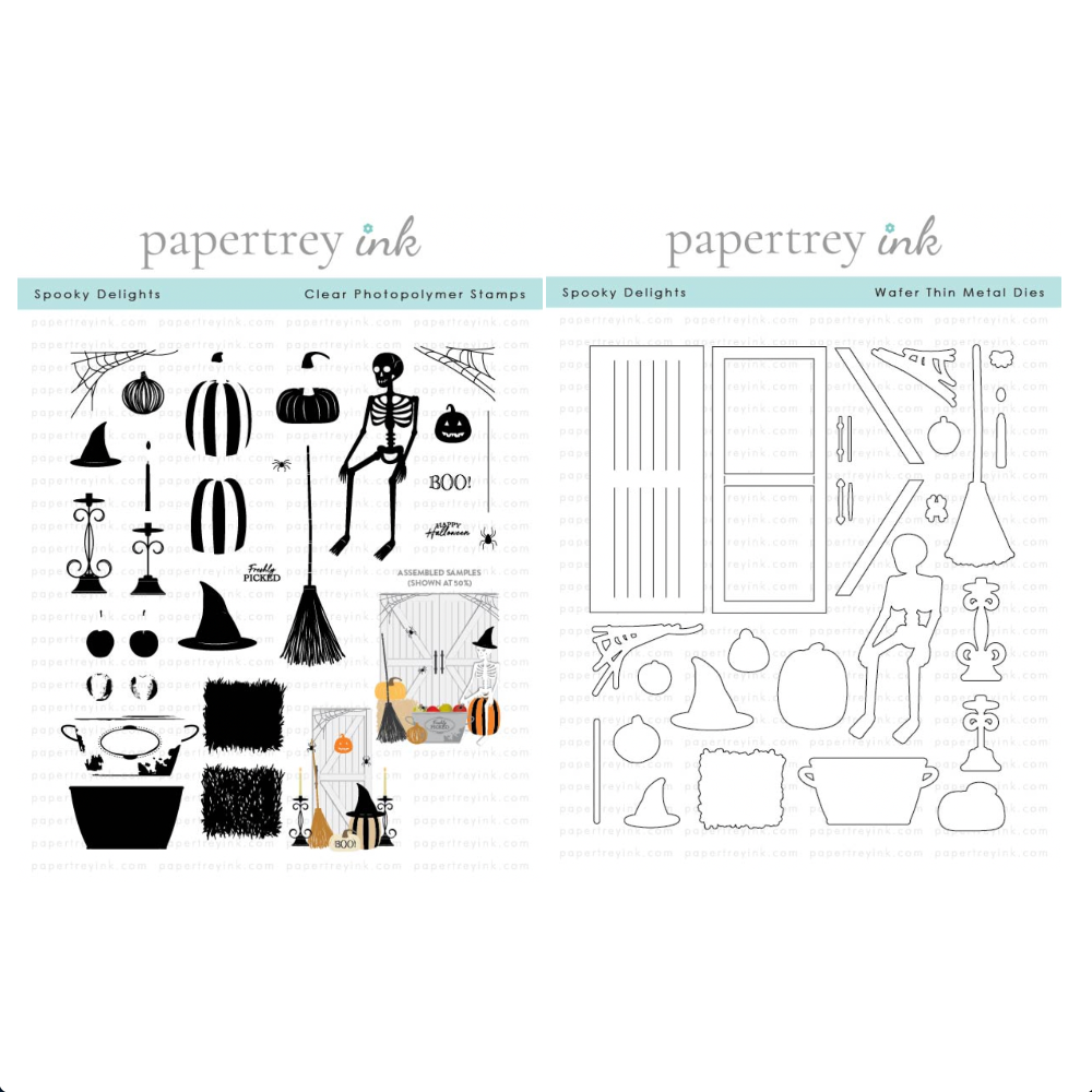 Papertrey Ink Spooky Delights Clear Stamp and Die Set