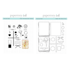 Papertrey Ink Stacked Mail Clear Stamp and Die Set